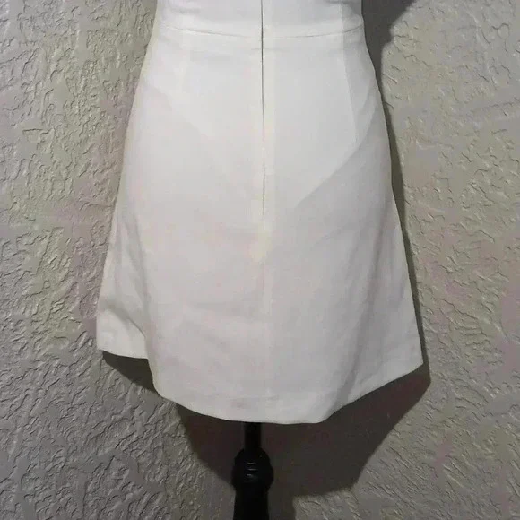 FRENCH CONNECTION Whisper Ruffled V-Neck Mini Dress sz 4 - Picture 6 of 8